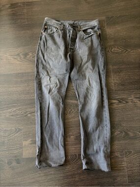 NWOT- Levi's Black/Gray 501 Straight-Leg Jeans